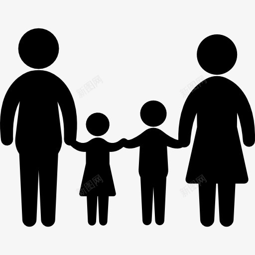 熟悉集团是两个孩子的父亲和母亲图标png_新图网 https://ixintu.com 人 分组 孩子 家庭 家庭的图标 母亲 父亲 群体