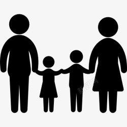 熟悉的图标熟悉集团是两个孩子的父亲和母亲图标高清图片