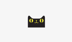 小黑猫素材