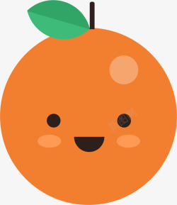 笑脸黄桃矢量图素材