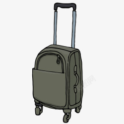行李箱里面的东西行李箱矢量图高清图片
