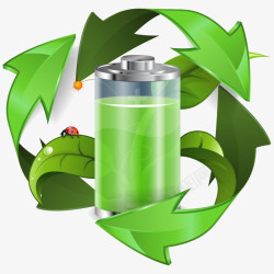 绿色5号电池能源环保高清图片