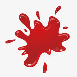 红石榴汁插画红色立体喷溅高清图片
