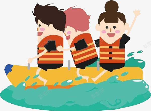 划船比赛png免抠素材_新图网 https://ixintu.com 划船 划船卡通 比赛 水上娱乐