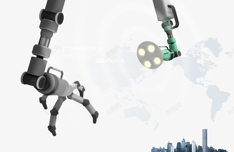 机械手png免抠素材_新图网 https://ixintu.com 世界地图 商务 地球 城市建筑 工程 机器人 机械手 电子 科技 领先全球