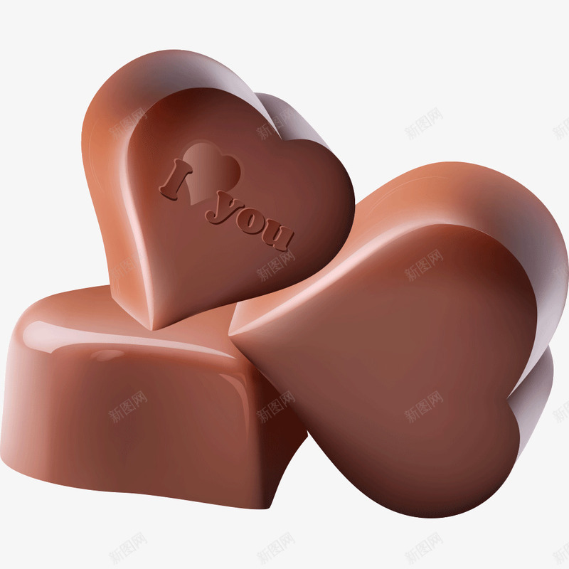 巧克力png免抠素材_新图网 https://ixintu.com 咖啡色 巧克力 情人节 爱心