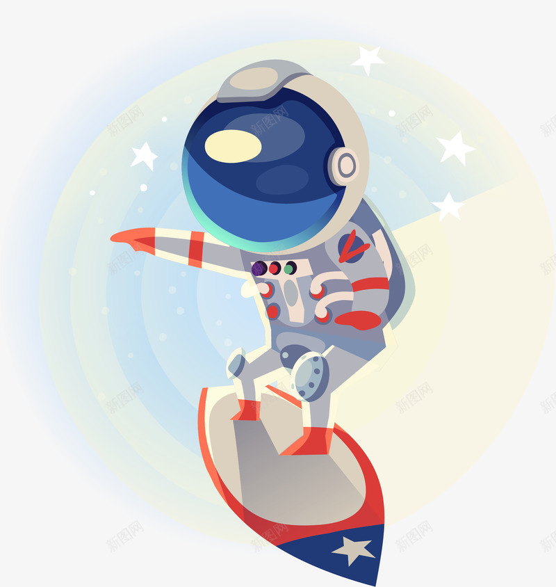 卡通创意玩滑板宇航员人物插画png免抠素材_新图网 https://ixintu.com 太空 太阳系 宇宙 宇航员 宇航员人物 星球 水彩宇航员 玩滑板宇航员