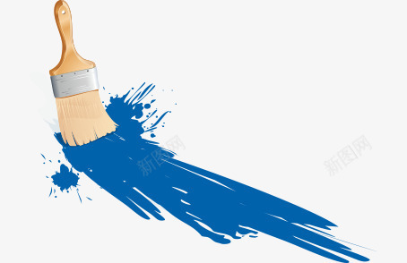 刷漆油漆蓝色png免抠素材_新图网 https://ixintu.com 刷漆 油漆 蓝色