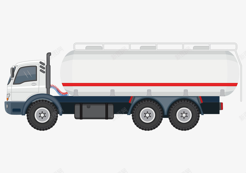 油罐车矢量图ai免抠素材_新图网 https://ixintu.com 交通 卡通手绘 工程装备 插画 油罐车效果图 矢量油罐车 运输 矢量图