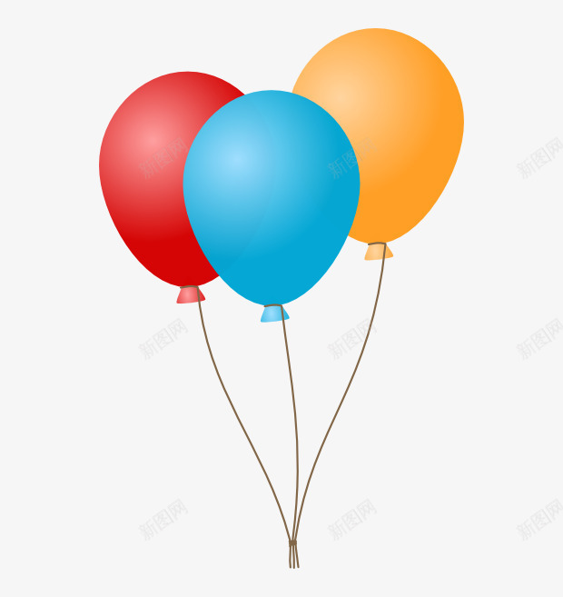 海报活动气球png免抠素材_新图网 https://ixintu.com 双十一 插画 气球 礼物 装饰