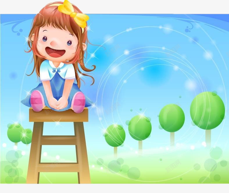 儿童坐姿坐在高椅子的姑娘png免抠素材_新图网 https://ixintu.com 儿童坐姿 卡通 可爱 坐在高椅子的姑娘 彩图 蓝色