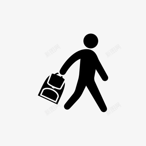 旅行旅人背包图标png_新图网 https://ixintu.com icon 旅人 旅行 行李箱