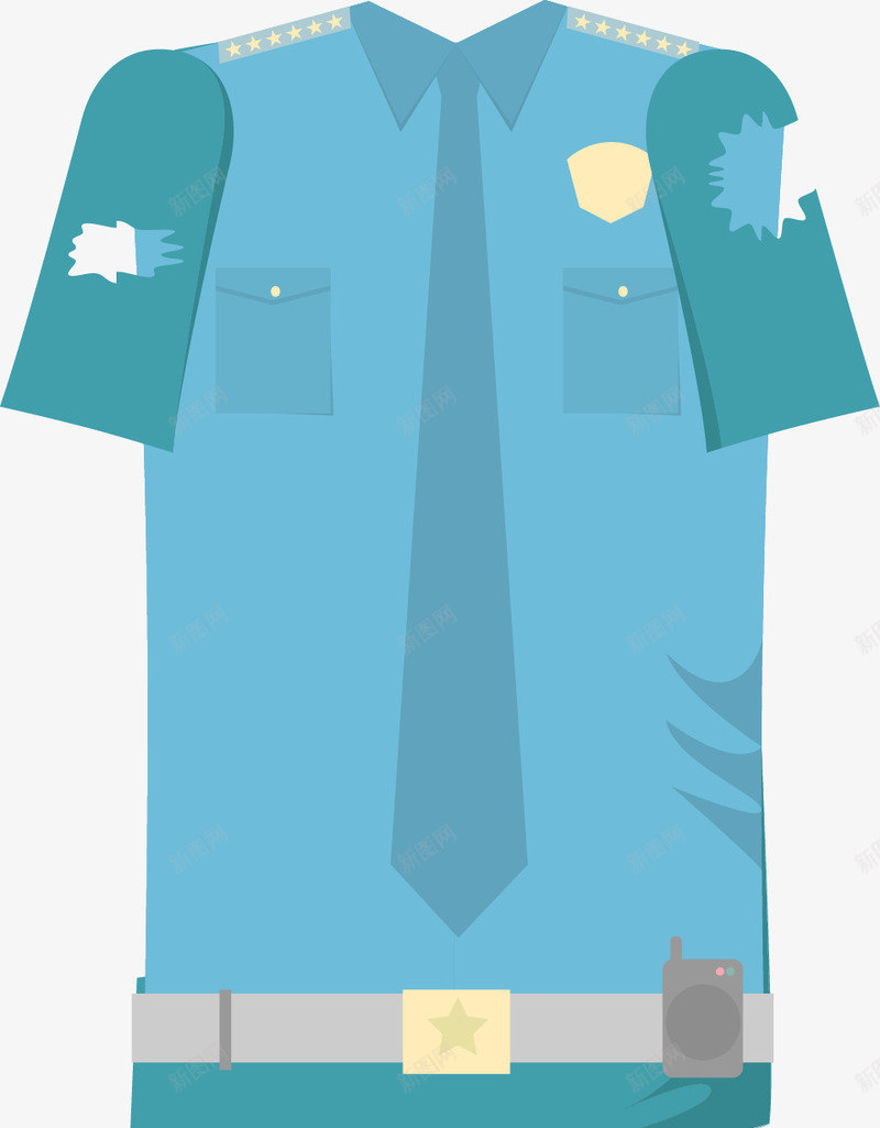 警服矢量图ai免抠素材_新图网 https://ixintu.com 服装 矢量图 警卫制服 警察 警服