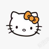 戴蝴蝶结的卡通小猫png免抠素材_新图网 https://ixintu.com 卡通 蝴蝶结