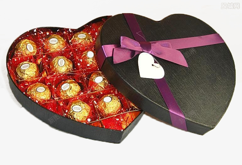巧克力礼盒png免抠素材_新图网 https://ixintu.com 情人节 浪漫 网页设计 网页设计素材 黑色礼盒