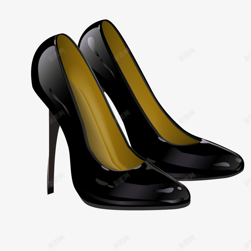 黑色女士高跟皮鞋png免抠素材_新图网 https://ixintu.com 女士 女士皮鞋 皮鞋 高跟 黑色