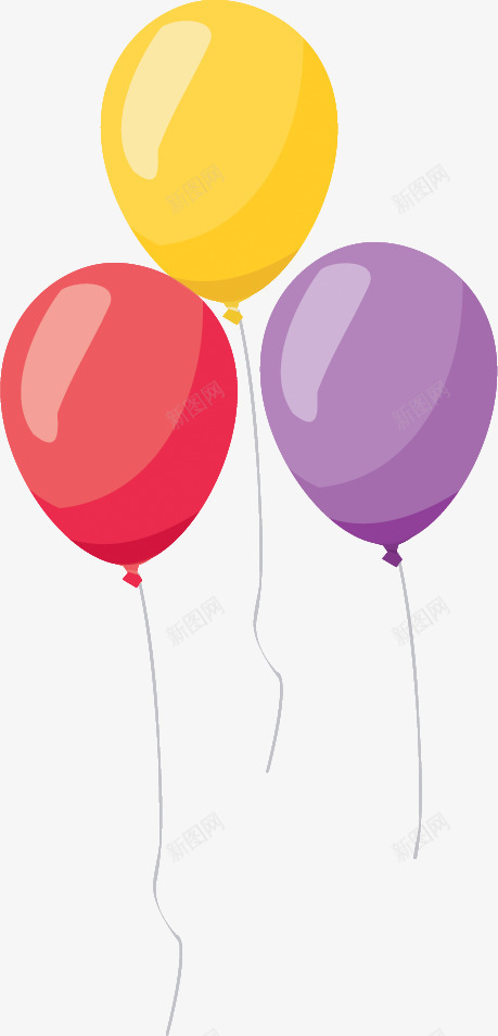 彩色儿童节手绘气球装饰png免抠素材_新图网 https://ixintu.com 儿童节 彩色 气球 装饰