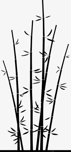 卡通手绘竹子矢量图素材