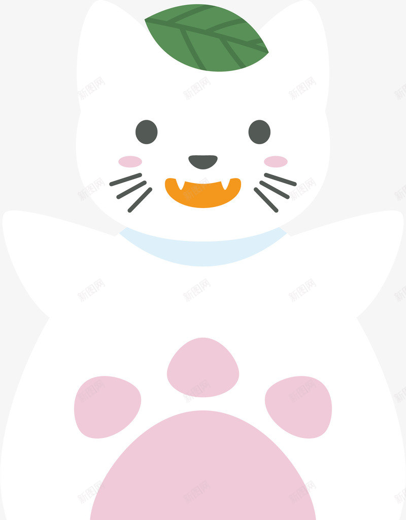 白色猫咪雪人png免抠素材_新图网 https://ixintu.com 冬天 猫咪雪人 猫爪 白色猫咪 矢量png 雪人