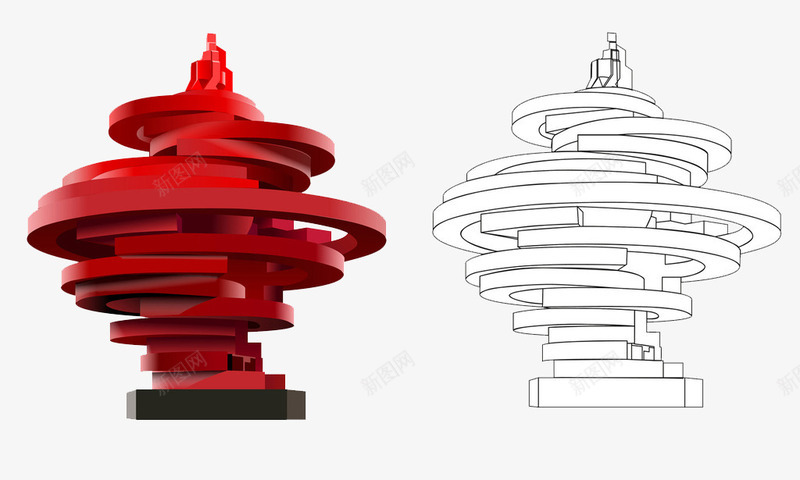 五月的风建筑手绘插画png免抠素材_新图网 https://ixintu.com 五月的风 建筑 手绘 插画