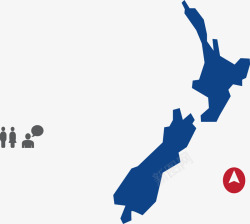 新西兰旅游地图素材