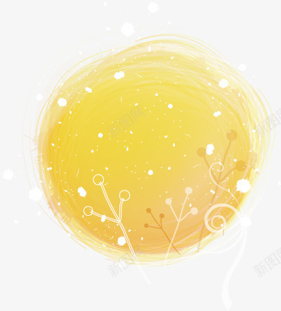 潮流时尚雪景矢量图ai免抠素材_新图网 https://ixintu.com 冬天 圆形 时尚 矢量图