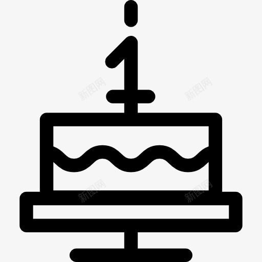 生日蛋糕图标png_新图网 https://ixintu.com 动物 庆典 甜点 生日 生日蛋糕 蛋糕 面包 食品 食品和餐厅