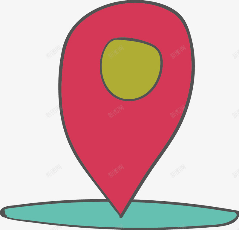 手绘旅游地图图标png_新图网 https://ixintu.com 图标 地图 地球 度假 手画 旅行 气球 船 锚 飞机