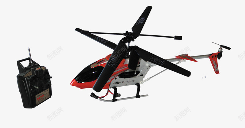 红色遥控直升机png免抠素材_新图网 https://ixintu.com 儿童玩具 娱乐 玩具 直升机