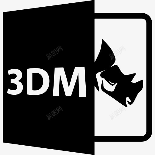 3dm文件格式扩展图标png_新图网 https://ixintu.com 3DM 3dm延伸 3dm文件 3dm格式 三维 三维的标记语言 接口
