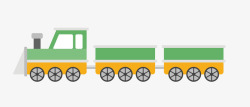 简约火车卡通简约装饰卡通火车头装饰高清图片