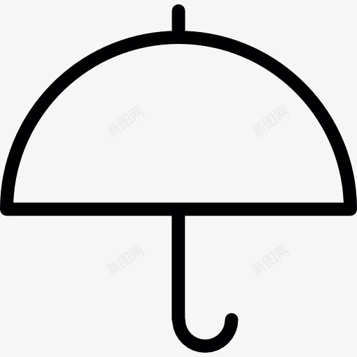 打开伞图标png_新图网 https://ixintu.com 下雨 冬天 天气 雨伞