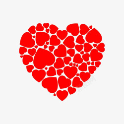 情人节心形logo图形红色爱心高清图片