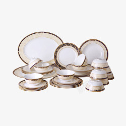 陶瓷碗实物图欧式宫廷餐具套装高清图片