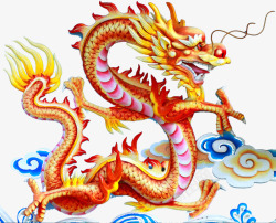 海报水纹素材祥云水纹与中国龙高清图片