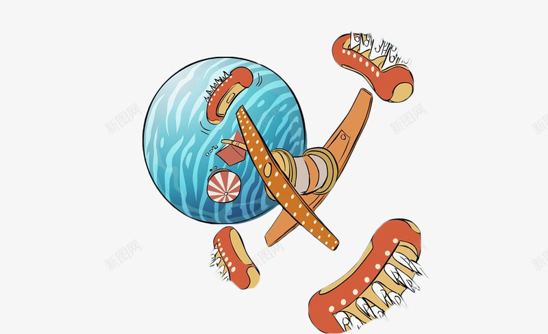 手绘大摆锤png免抠素材_新图网 https://ixintu.com 大摆锤 娱乐设施 工具 手绘 摆锤 重力测量 金属