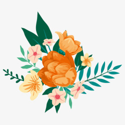 卡通插画花素材
