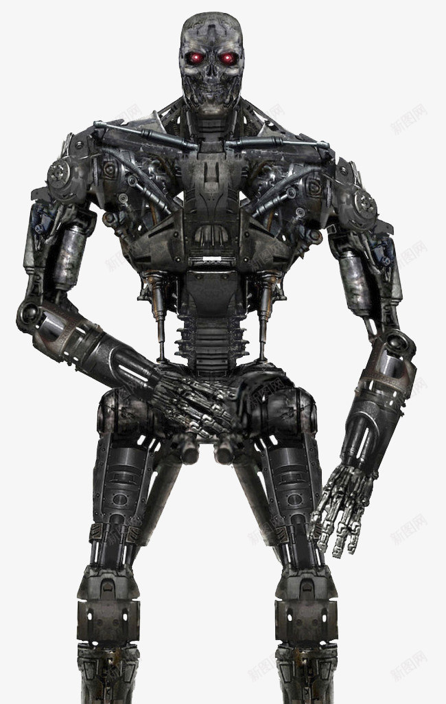 有质感的黑色机器人元素png免抠素材_新图网 https://ixintu.com 元素 机器人 科技 质感 黑色
