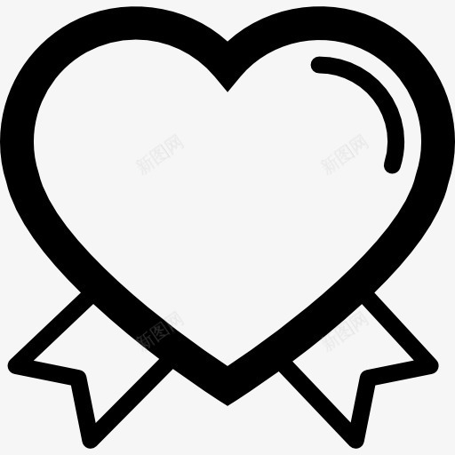 情人节的心外形带尾巴夫妇图标png_新图网 https://ixintu.com ysmbol 形状 心 情人节的 概述 爱 符号 随机的