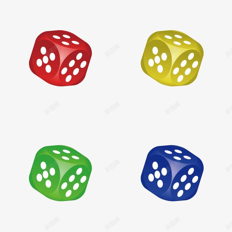 色子图标png_新图网 https://ixintu.com 娱乐 矢量素材 色子 色子图标 赌博 骰子