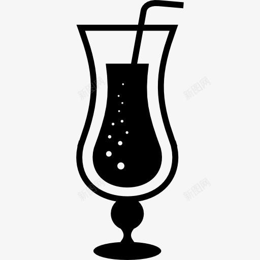 泡沫玻璃容器用吸管喝图标png_新图网 https://ixintu.com 泡沫 玻璃 眼镜 稻草 透明 食品 饮料