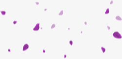 分散的花瓣紫色模糊花瓣七夕情人节高清图片