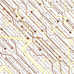高科技芯片创意金色箭头电路科技纹路高清图片