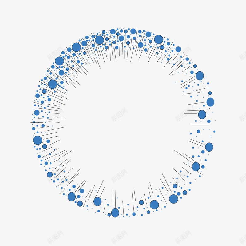 蓝色科技动感线点艺术圆形矢量图ai免抠素材_新图网 https://ixintu.com 动感 科技 线点艺术圆形 蓝色 蓝色科技动感线点艺术圆形 矢量图