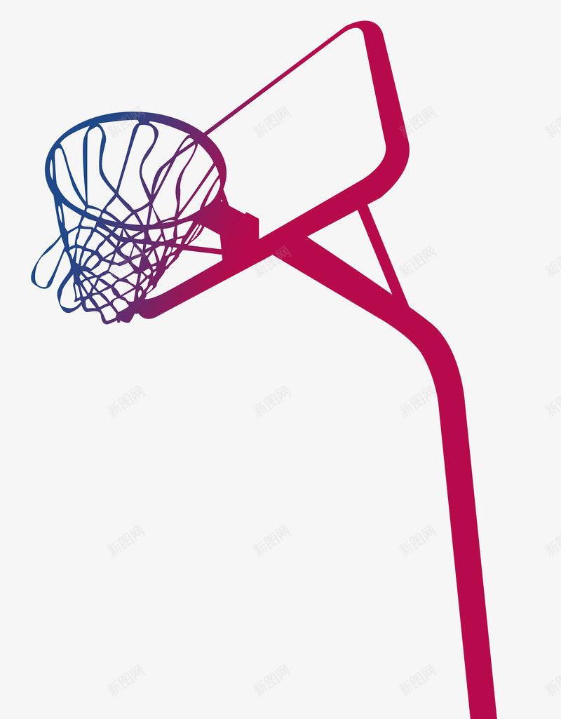 篮球板插画png免抠素材_新图网 https://ixintu.com 彩色篮板 篮板 篮球板插画 篮球赛 篮筐