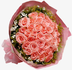 香槟玫瑰粉色香槟玫瑰花束七夕情人节高清图片