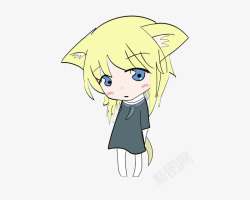 可爱小猫女素材