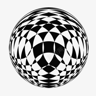 三维球形png免抠素材_新图网 https://ixintu.com 不规则 二维图案 圆形 弯曲 球形 黑色
