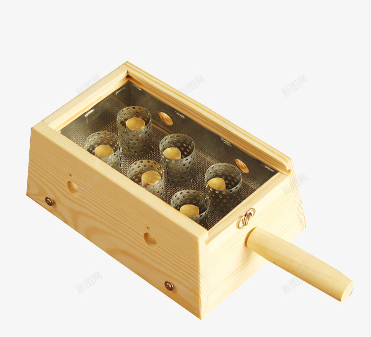 艾灸盒木盒png免抠素材_新图网 https://ixintu.com 健康 六孔盒 家庭艾灸 艾灸养生 艾灸宣传