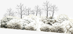 冬天森林雪景素材